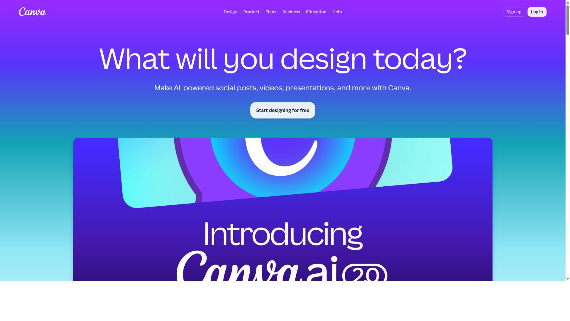 Canva Magic Write website