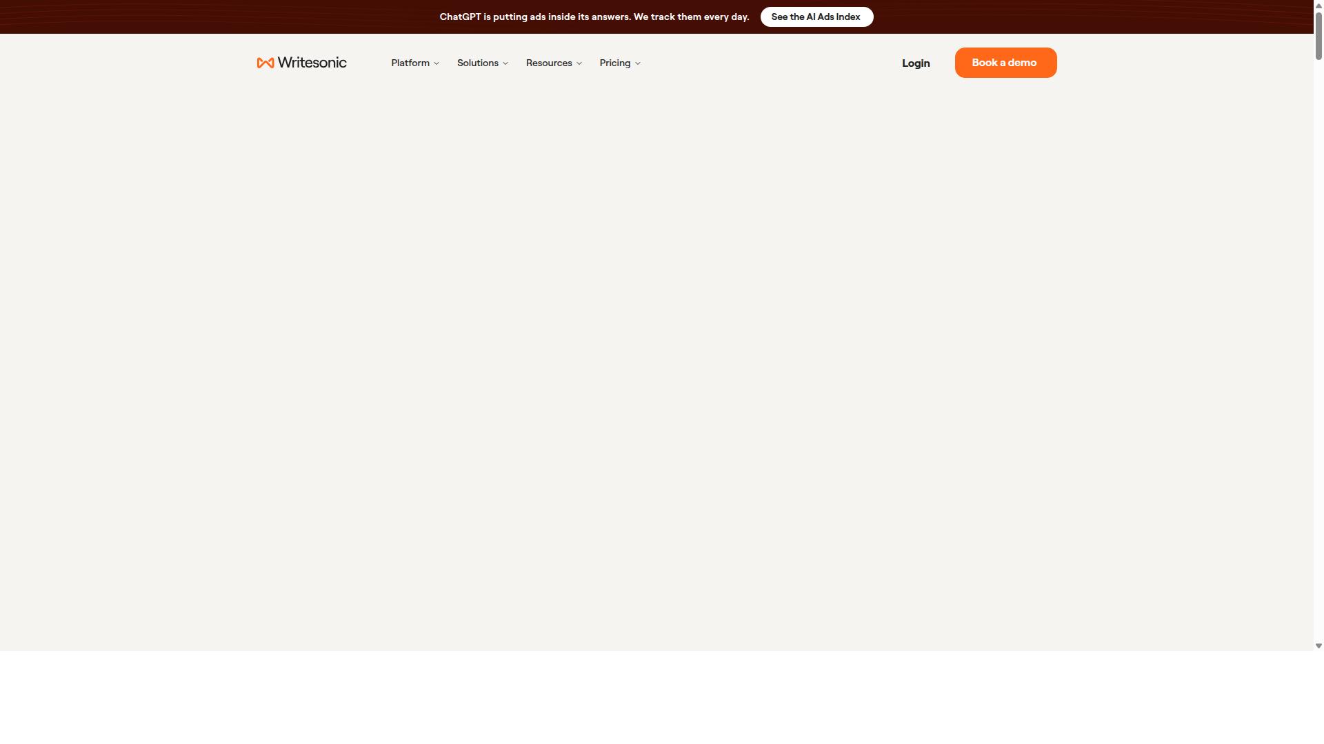 WriteSonic website
