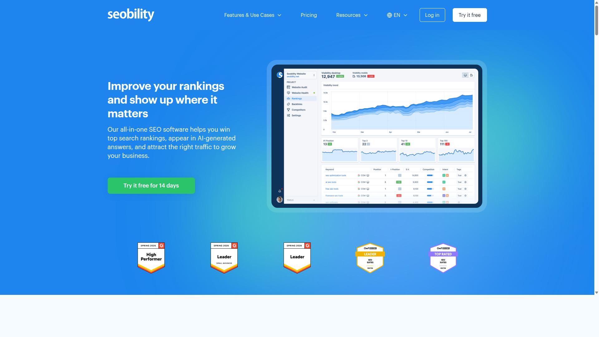 Seobility website