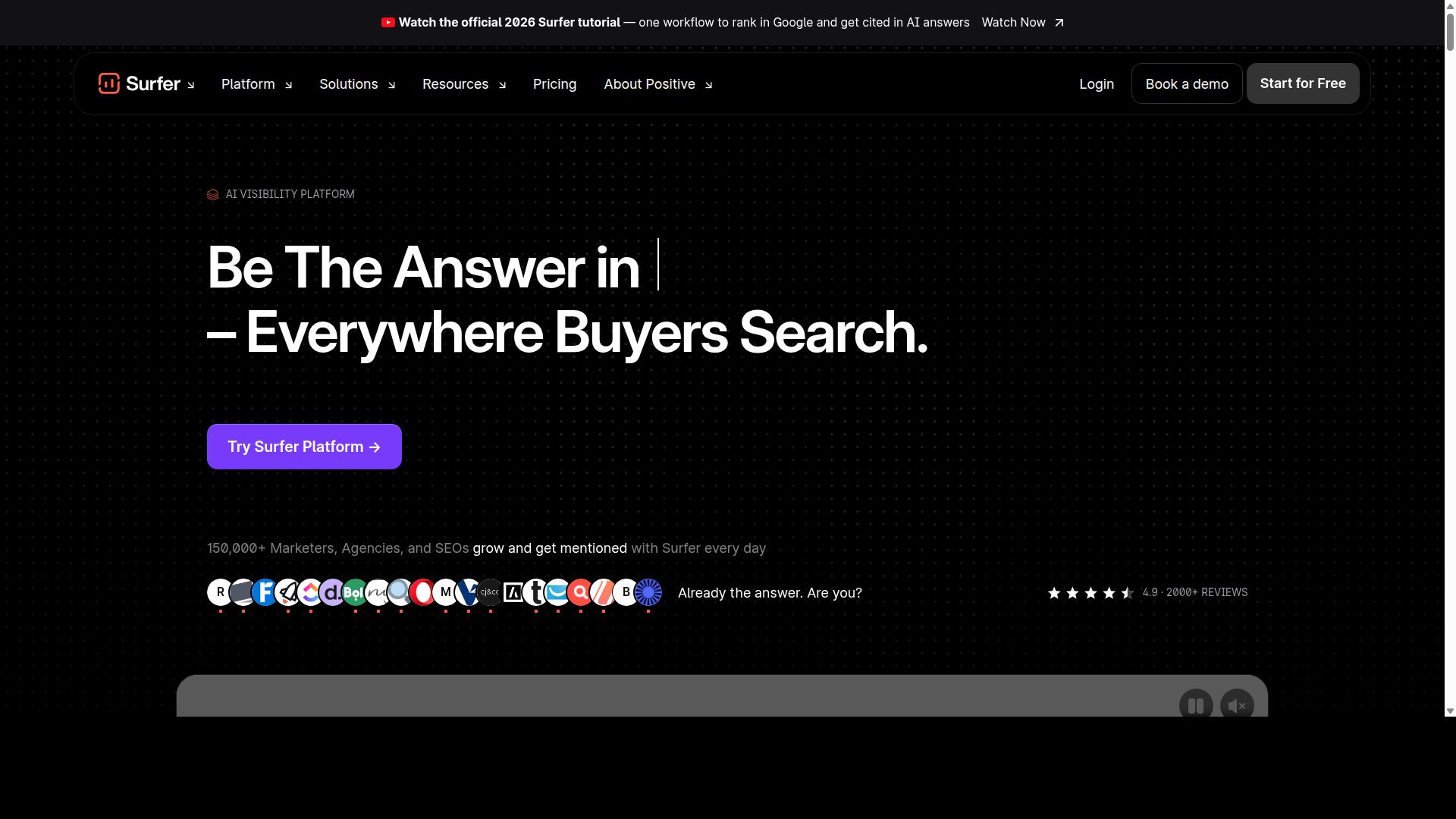 Surfer SEO website